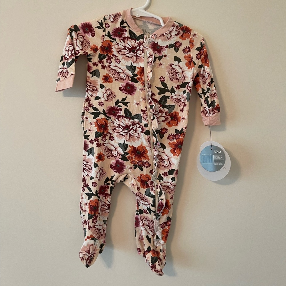 NWT Floral Onesie Pajamas